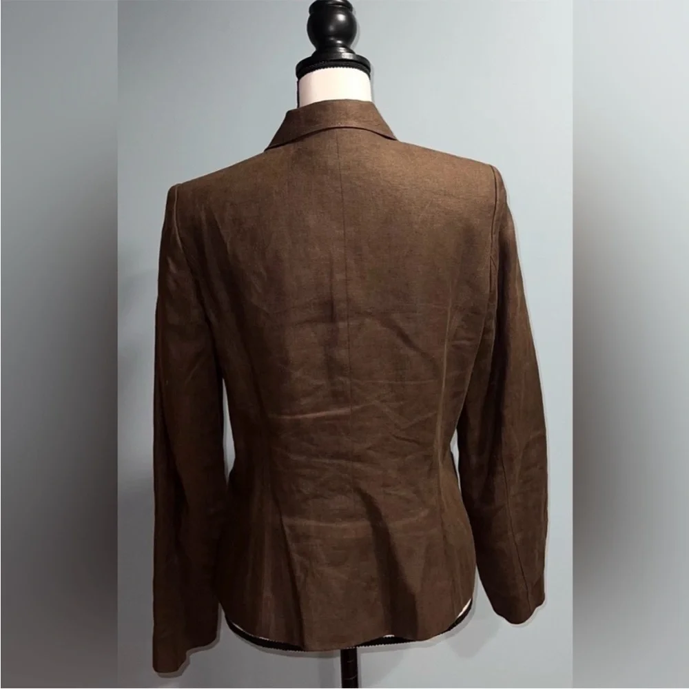 talbots- brown button up coat